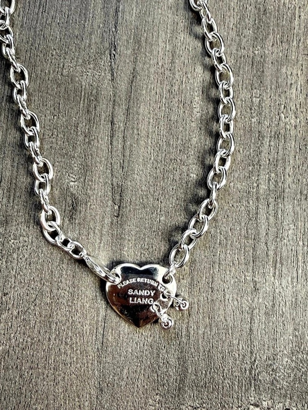 Sandy Liang Return to Sandy Liang Necklace Silver & Red